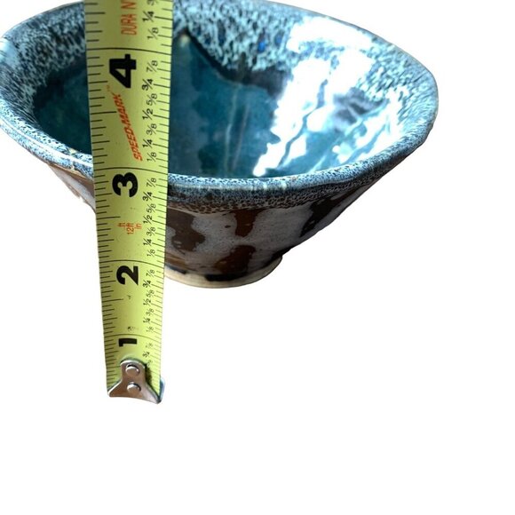 Amateur Pottery Small Bowl Stripe Glazed - Picture 11 of 11